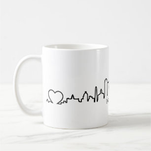 BOSTON Massachusetts USA City Skyline Silhouette Kaffemugg