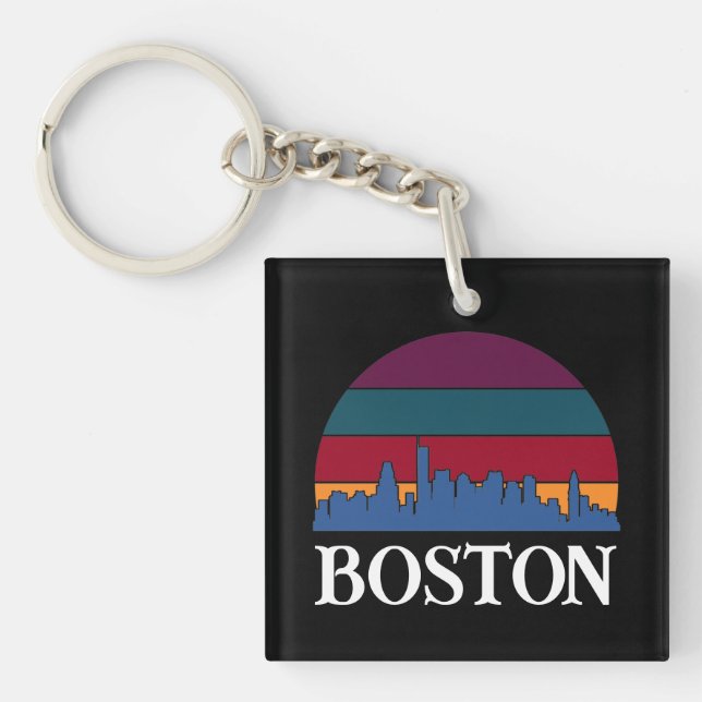 Boston Massachusetts Vintage Cityscape (Framsidan)