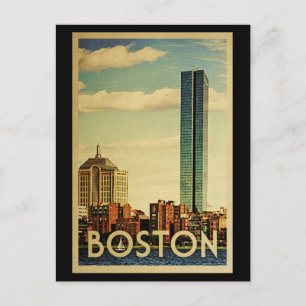 Boston Massachusetts Vintage Travel Vykort