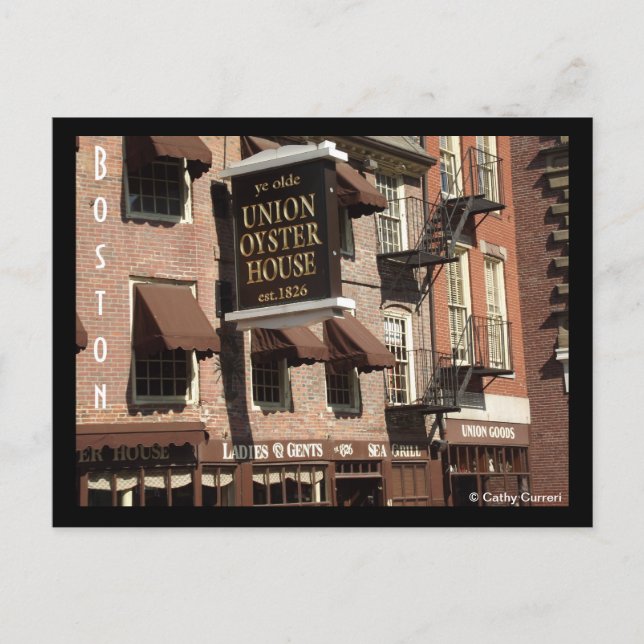 Boston, Massachusetts Vykort (Framsida)