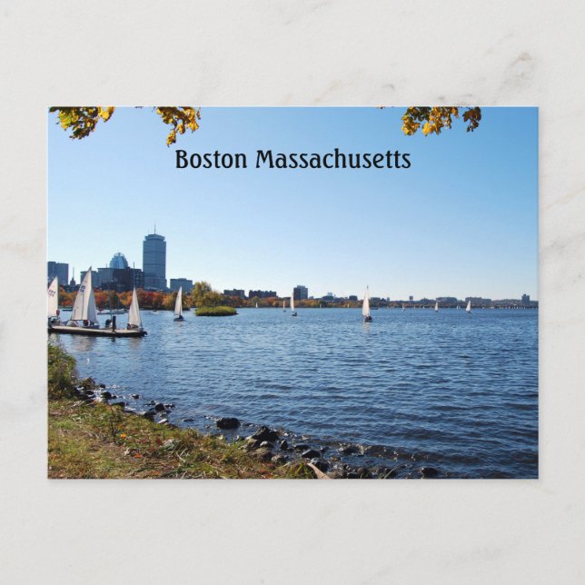 Boston Massachusetts Vykort (Framsida)