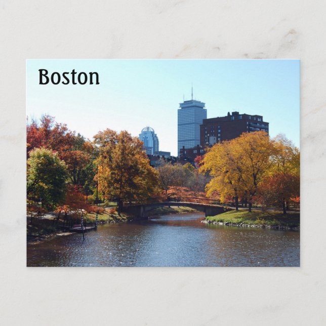 Boston Massachusetts Vykort (Framsida)
