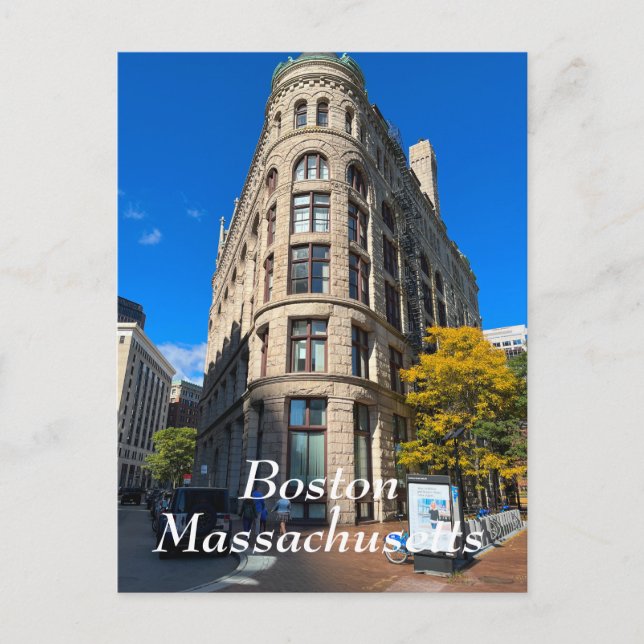 Boston Massachusetts Vykort (Framsida)