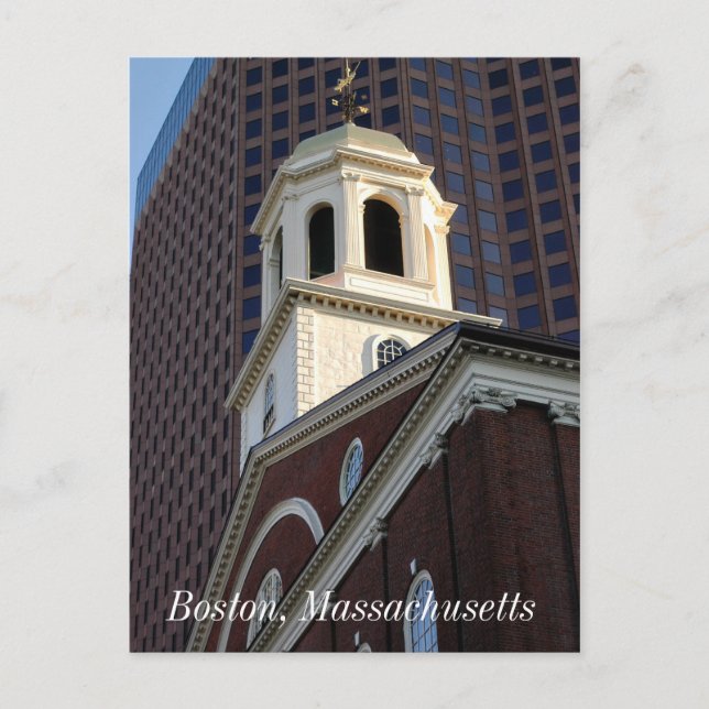 Boston, Massachusetts Vykort (Framsida)