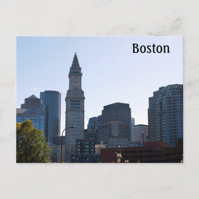 Boston Massachusetts Vykort (Framsida)