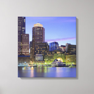Boston Massachusetts Wrapped Canvas 16,80 X 17,50