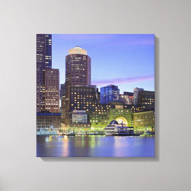 Boston Massachusetts Wrapped Canvas 16,80 X 17,50 (Framsida)