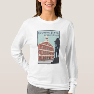 Boston MassachusettsFaneuil Hall beskådar Tee Shirt