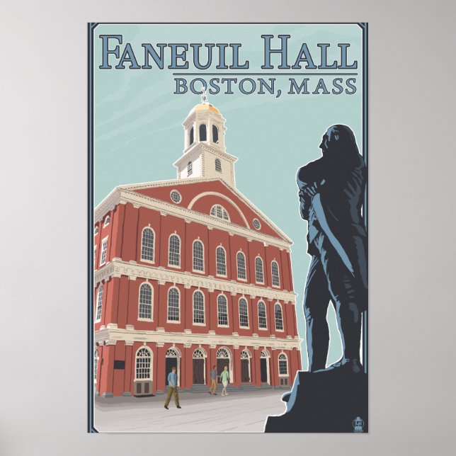 Boston, MassachusettsFaneuil Hall View Poster (Framsidan)