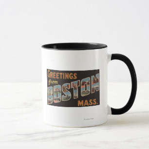 Boston MassachusettsLarge brevplatser 3 Mugg