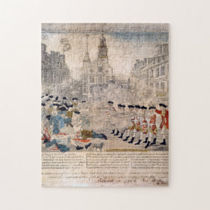 Boston Massacre Paul Revere Kung Street Pussel