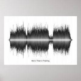 Boston mer än en ljudvågskonst poster