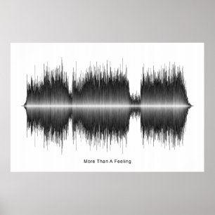 Boston mer än en ljudvågskonst poster