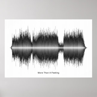 Boston mer än en ljudvågskonst poster