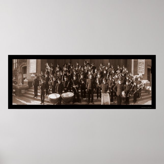 Boston MORSA Band Photo 1903 Poster (Framsidan)