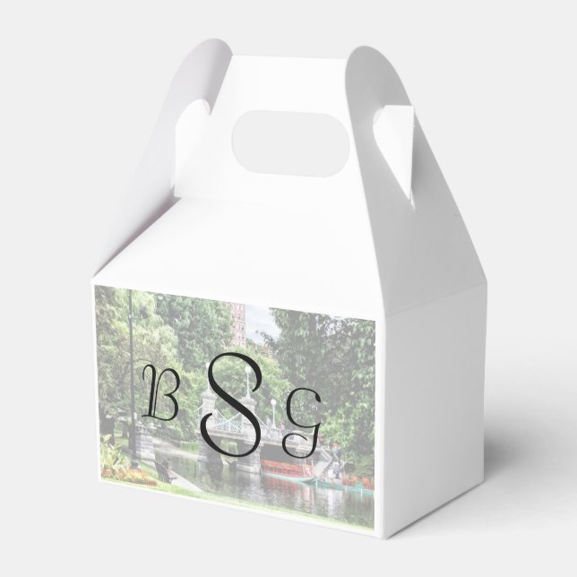 Boston MORSA - Boston Public Garden Bridge Presentaskar (Baksidan Sidan)