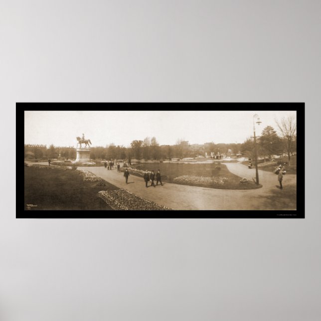 Boston MORSA Garden Photo 1904 Poster (Framsidan)