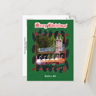 Boston, MORSA - God jul Helg Vykort
