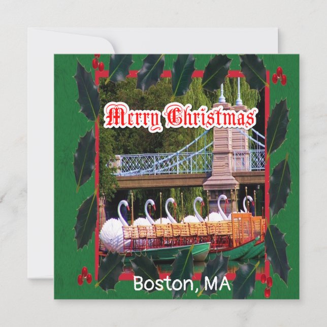 Boston, MORSA - God jul Kort (Framsida)