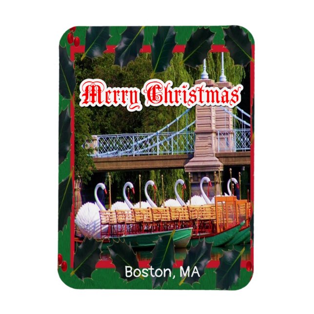 Boston, MORSA - God jul Magnet (Vertikal)