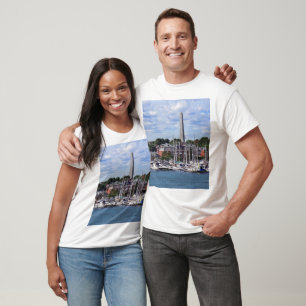 Boston MORSA - Marina with Bunker Backe monument T Shirt