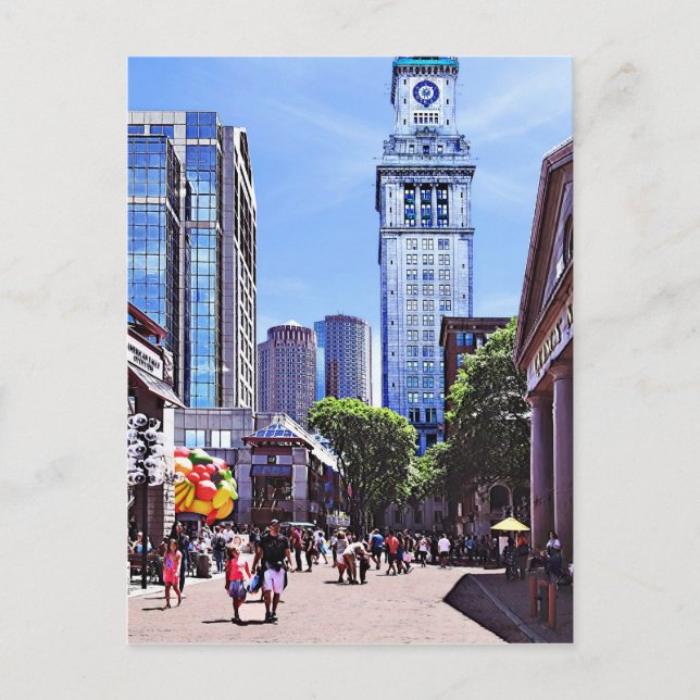 Boston MORSA - Quincy Market Vykort (Framsida)