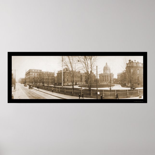 Boston, MORSA-sjukhus 1903 Poster (Framsidan)