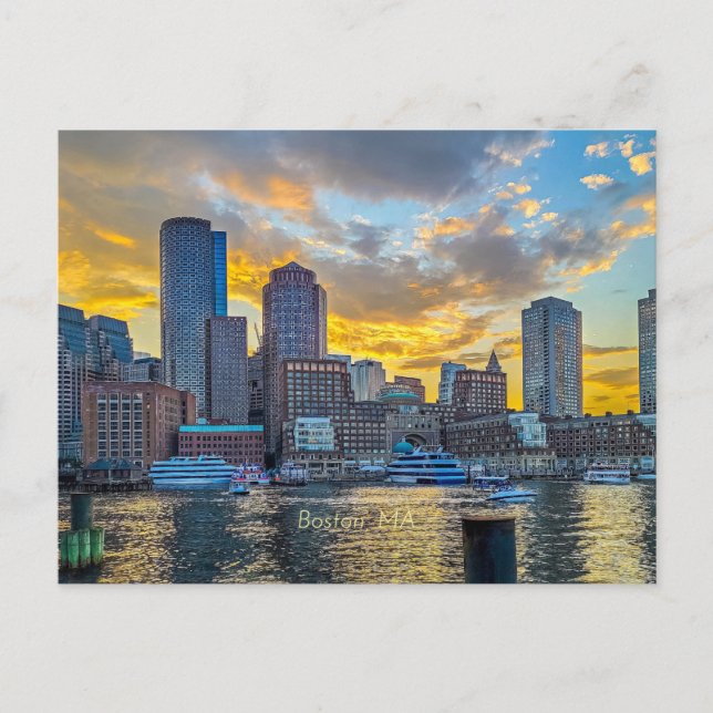 Boston, MORSA skyline Vykort (Framsida)