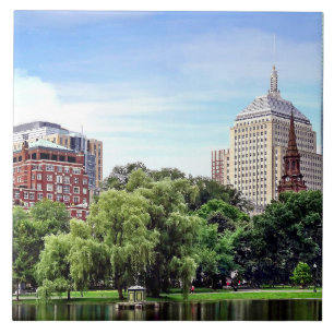 Boston MORSA - View from Boston Public Garden Kakelplatta