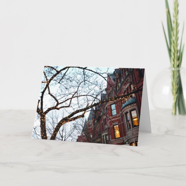 Boston MORSOR under helgdagar Helgkort (Framsida)