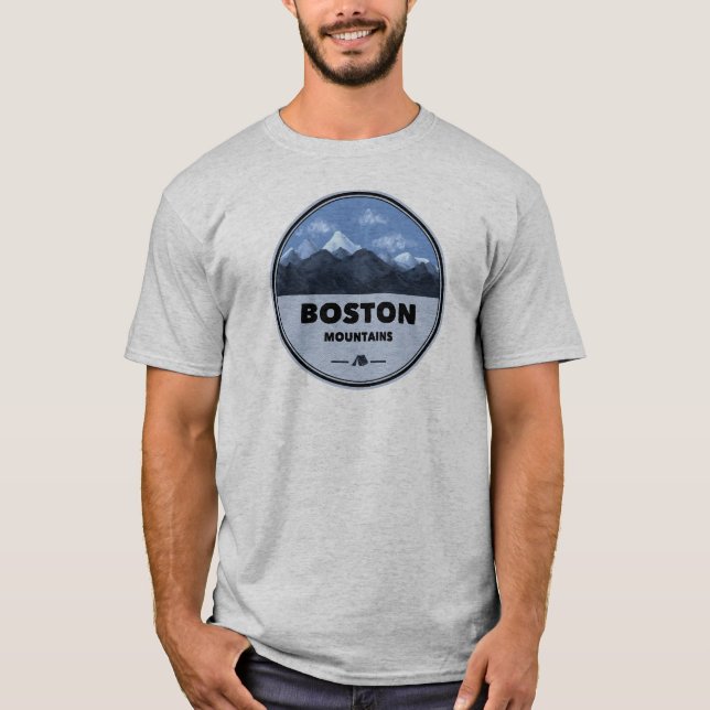 Boston Mountains Arkansas Camping T Shirt (Framsida)