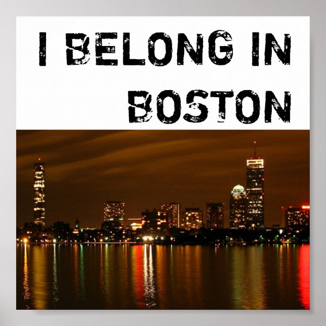 Boston_night, JAG BELONG IN BOSTON Poster (Framsidan)