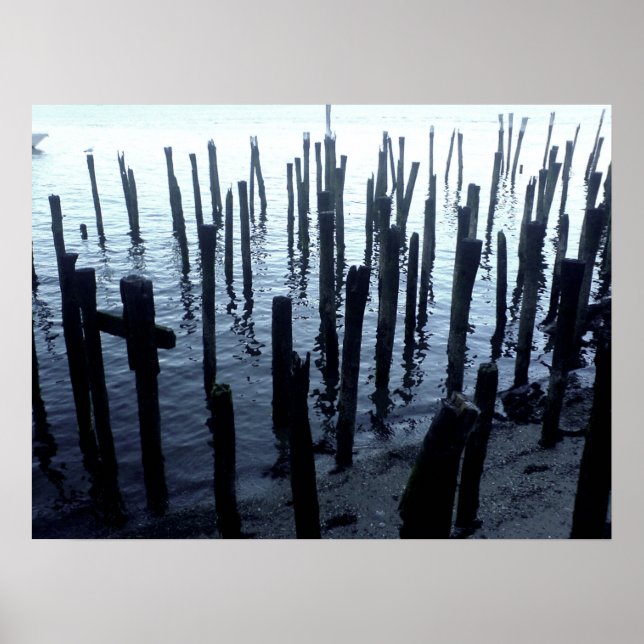 Boston North End Waterfront Pier Poster (Framsidan)