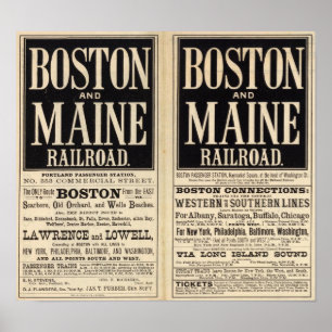 Boston och Maine järnväg Poster