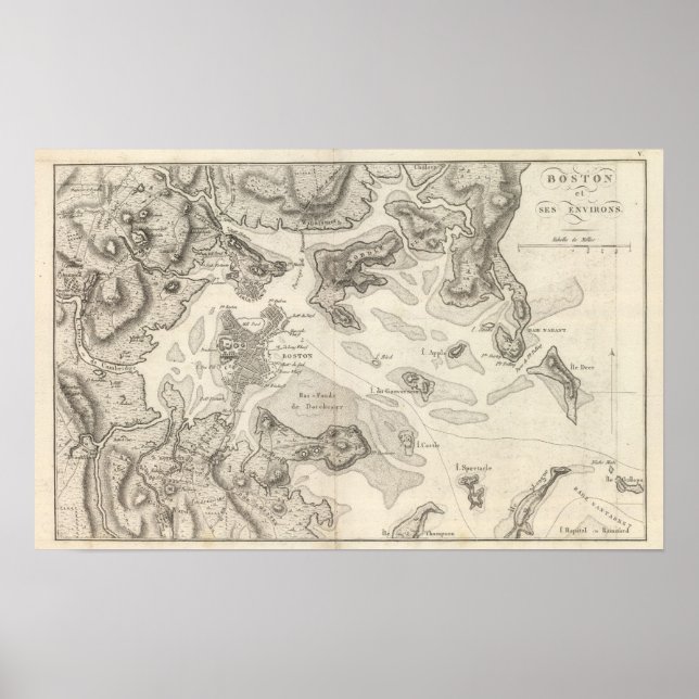 Boston- och omgivande område poster (Framsidan)