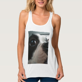 Boston Öga Tanktop Linne Med Racerback