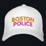 Boston Police Embroized Funny Hat Broderad Keps<br><div class="desc">Boston Police. Boston Donuts smakade aldrig så bra.</div>
