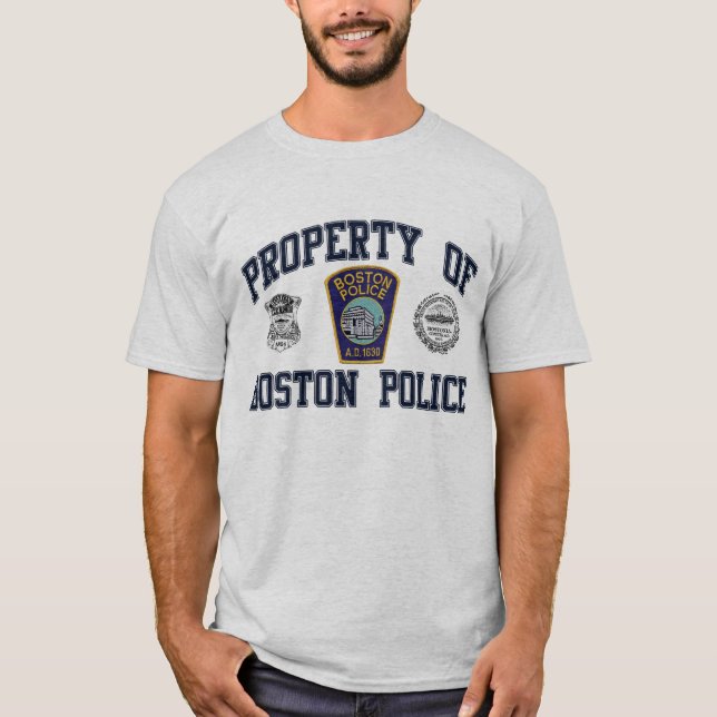 Boston polis t-shirt (Framsida)