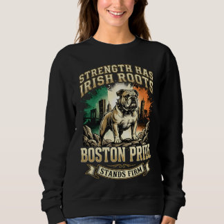 Boston Pride Irish Roots Bulldog T Shirt