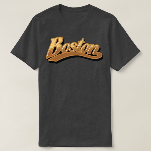 Boston Pub Logotyp T Shirt (Design framsida)