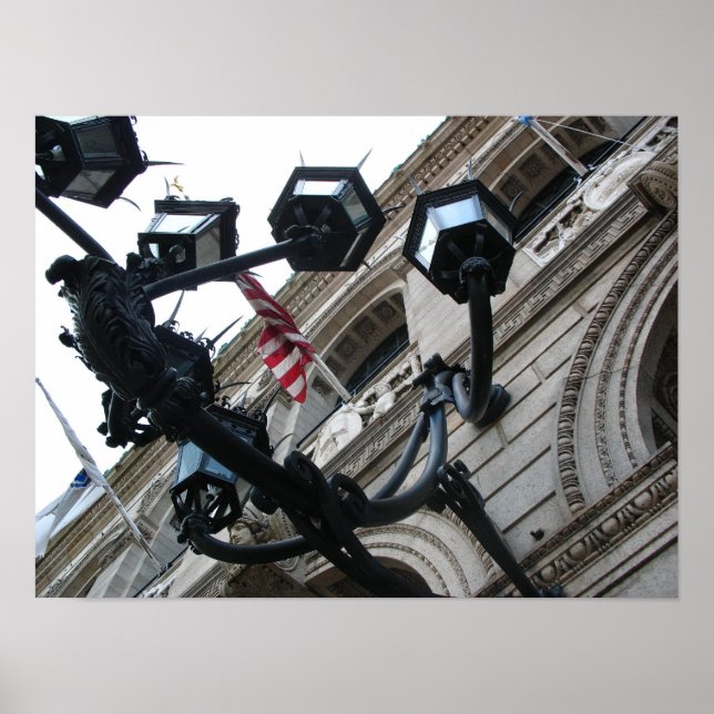 Boston Public Bibliotek Lamps Poster (Framsidan)