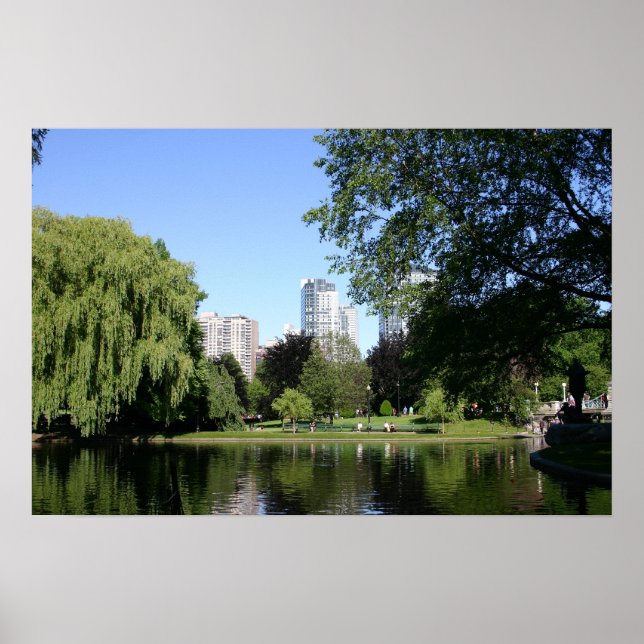 Boston Public Garden Poster (Framsidan)