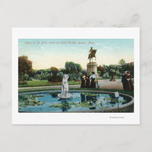 Boston Public Garden View of Venus at Bath Vykort
