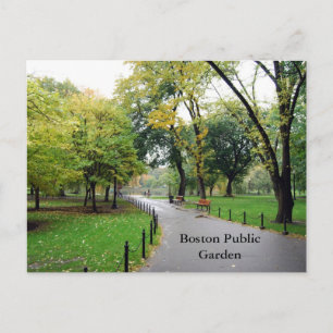 Boston Public Garden Vykort