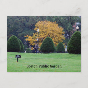 Boston Public Garden Vykort