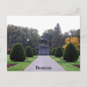 Boston Public Gardens Postcard Vykort