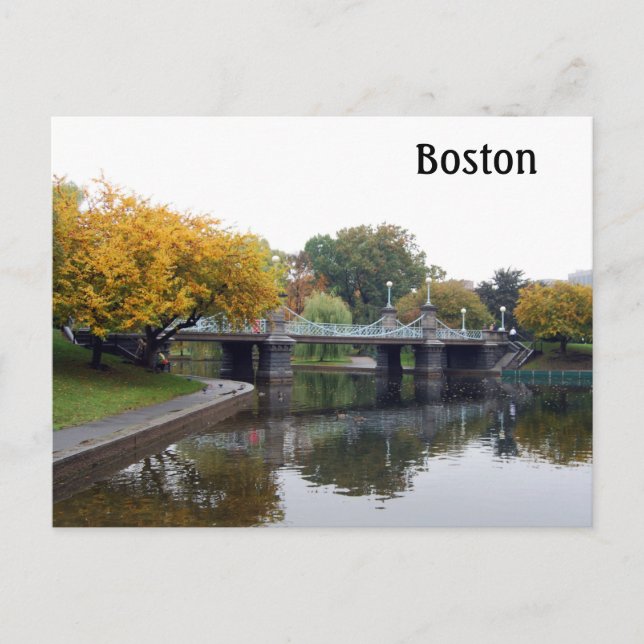 Boston Public Gardens Vykort (Framsida)