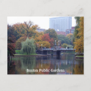Boston Public Gardens Vykort