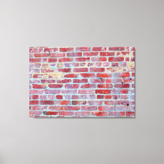 Boston Red Brick Wall Canvas Wrap Skriv ut (Framsida)