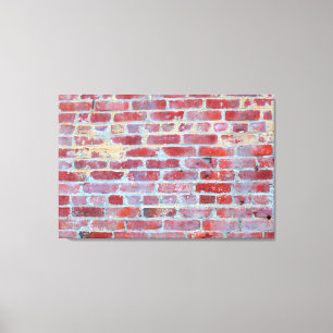 Boston Red Brick Wall Canvas Wrap Skriv ut